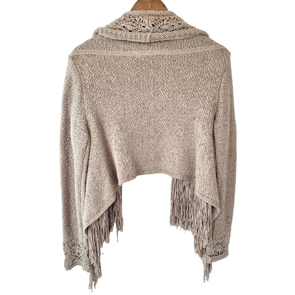 BCBGMaxAzria fringe cropped cardigan- vintage - Picture 2 of 9
